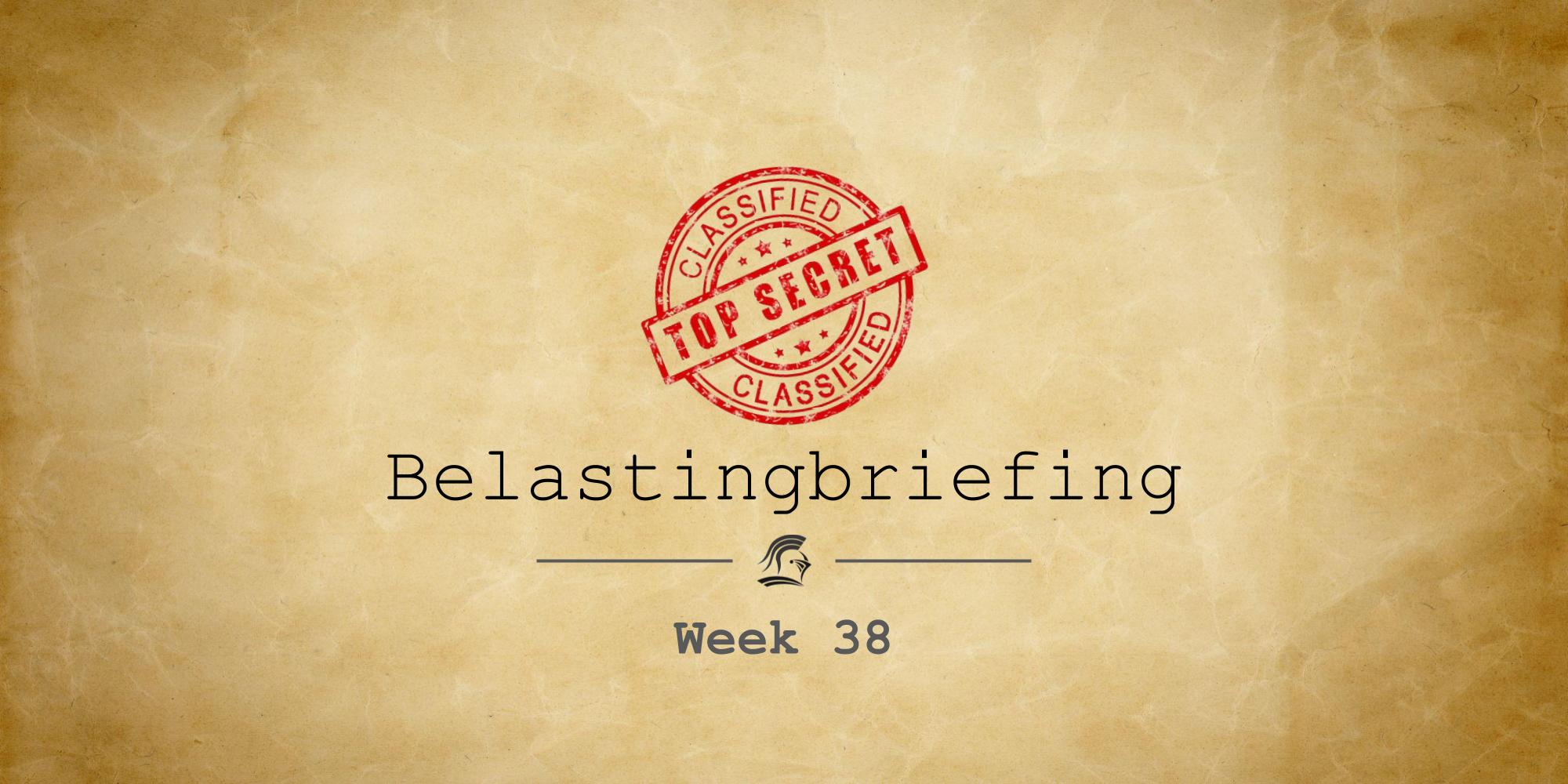 The Floris belastingbriefing week 38: Werk betaalt meer terwijl hervormingen blijven liggen